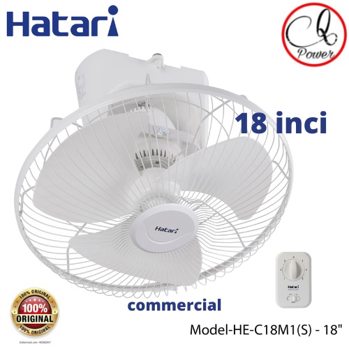 HATARI AUTO FAN CEILING FAN HATARI HEC18M1 S (18inci) Shopee Malaysia