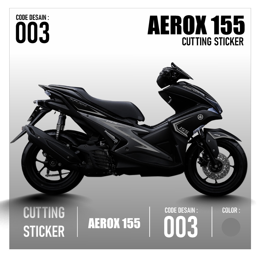 Cutting STICKER YAMAHA AEROX 155- STICKER STRIPING LIST Motorcycle ...