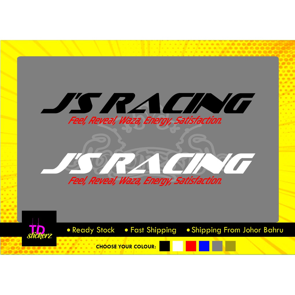 J'S RACING JAPAN CAR STICKER HONDA | Shopee Malaysia
