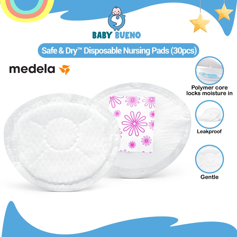 Baby Bueno Medela Safe & Dry™ Disposable Nursing Pads (30pcs) Nursing  Breast Pad Pad Breastfeeding
