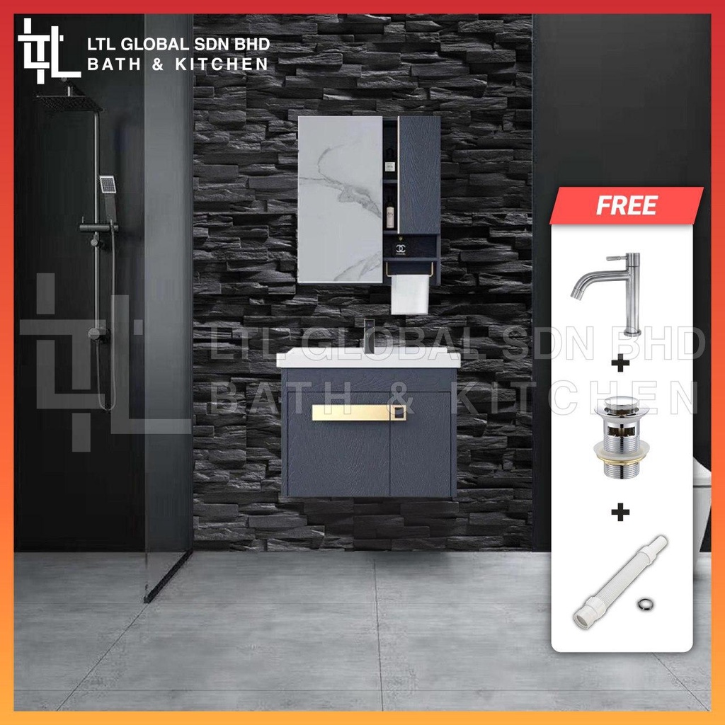 CORRO Modern Design Bathroom Basin Cabinet Aluminium Basin Cabinet Wash ...