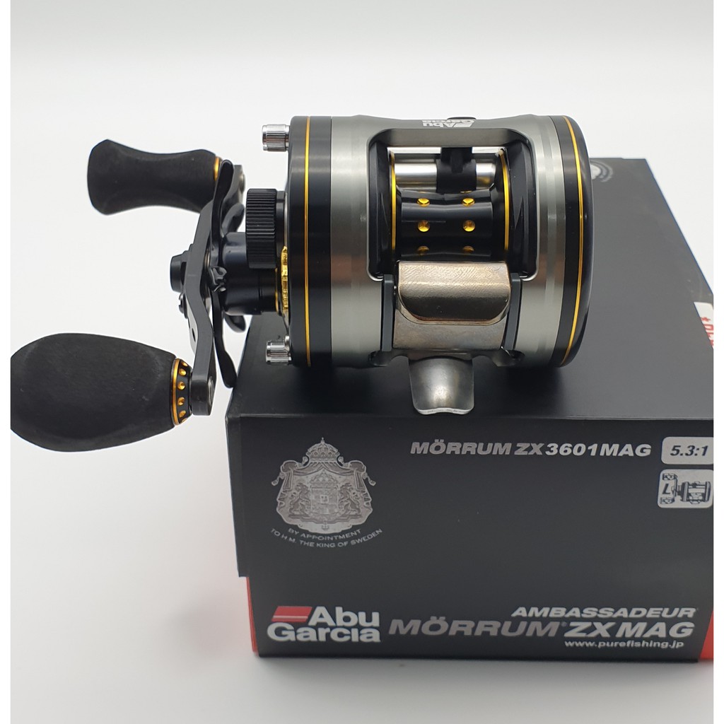 ABU GARCIA AMBASSADEUR MORRUM ZX MAG 3601 ROUND BAITCAST REEL LEFT