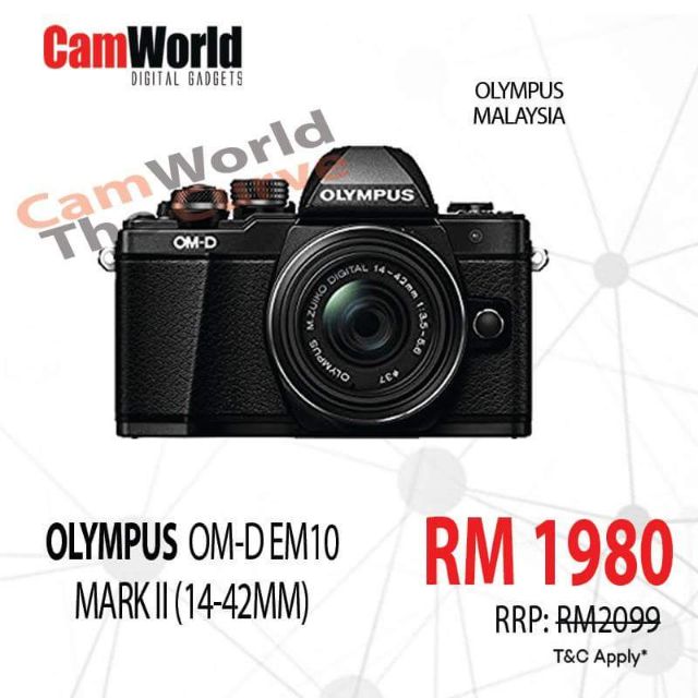 Olympus OMD EM10 Mark II 1442mm Lens Shopee Malaysia