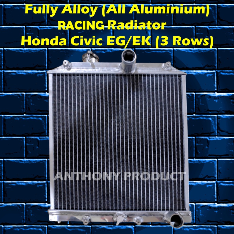 Honda Civic EG EK Aluminium Radiator Fully Alloy Performance 2layer ...