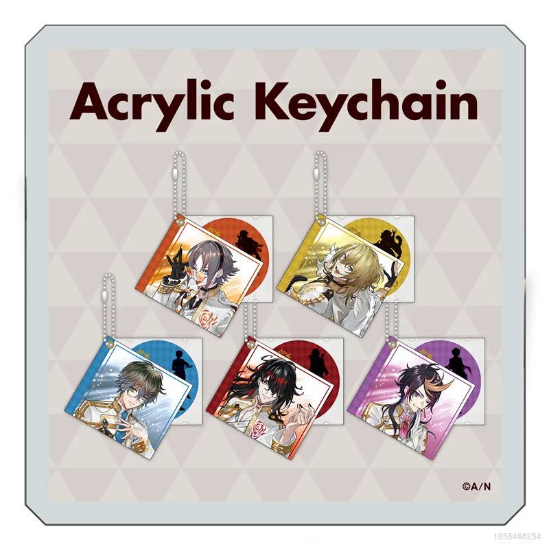 Comic Luxiem Keychain Vox Luca Mysta Ike Shu Keyring Bag Pendant ...