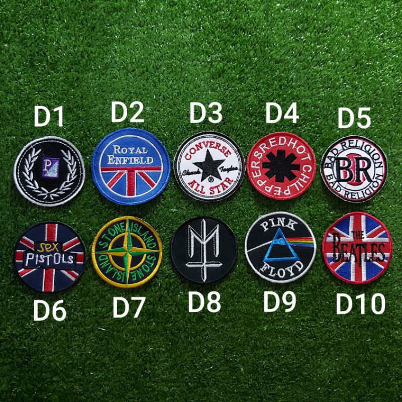 Round Embroidery Emblem/Premium Quality Music Logo Jacket Patch ...