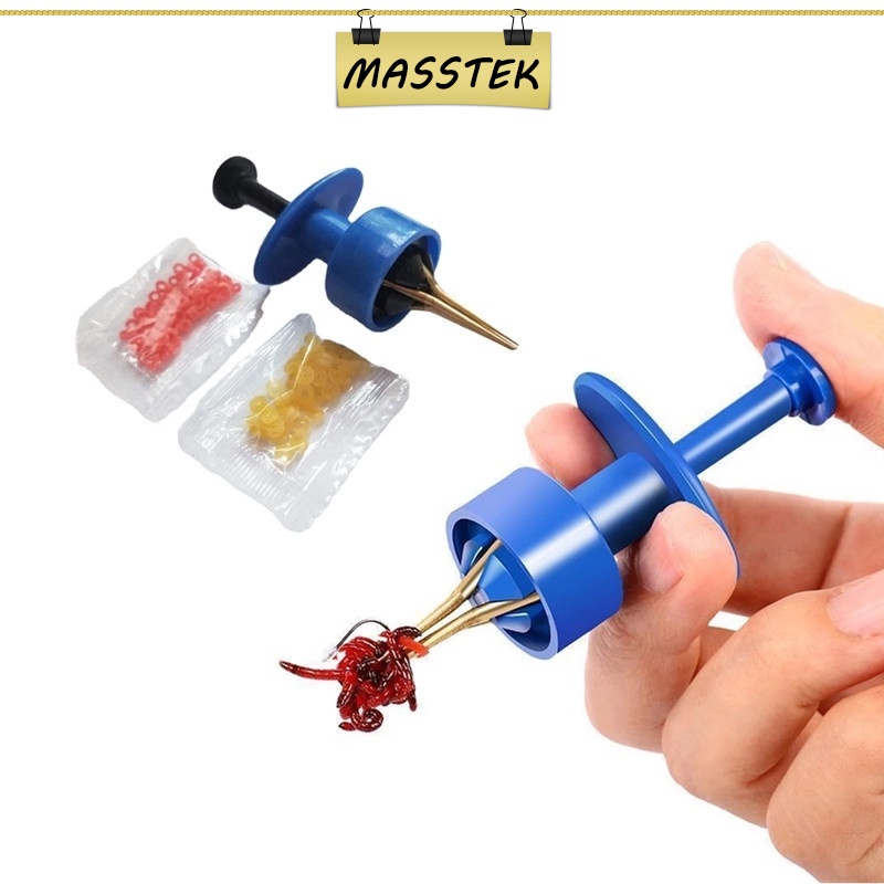 MASSTEK Johor Fishing Red Worm Clip Earthworm Bloodworm Clip Particles