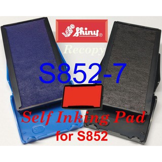 S-852-7, RED Ink replacement pad for Shiny Stamps: S-842, S-852, S1822