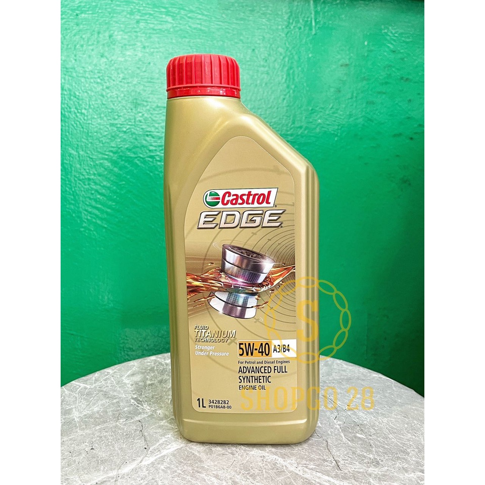 CASTROL EDGE 5W-40 A3/B4 ADVANCED FULL SYNTHETIC ENGINE OIL (1L ...