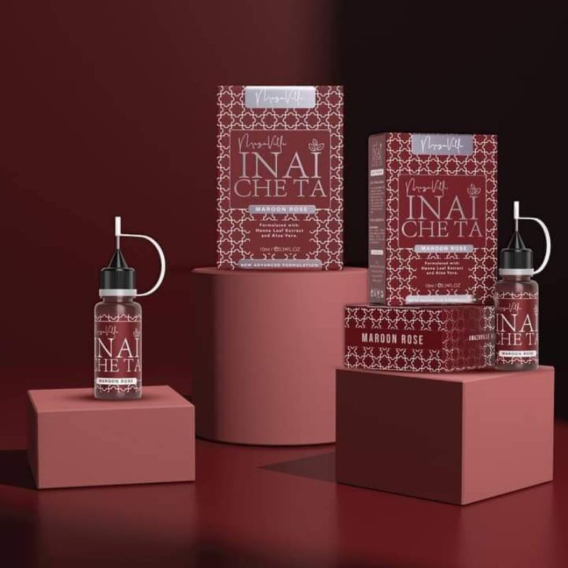INAI KUKU CHETA MEROON ROSE & RED VELVET | Shopee Malaysia