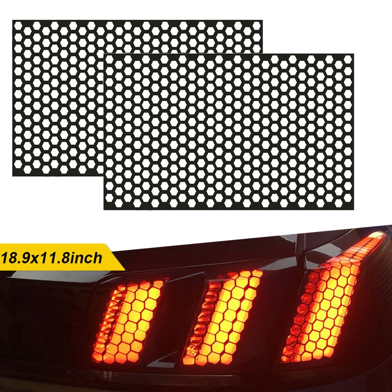 Car Tail Light Sticker Cuttable DIY Hollow Decals Wrap Film