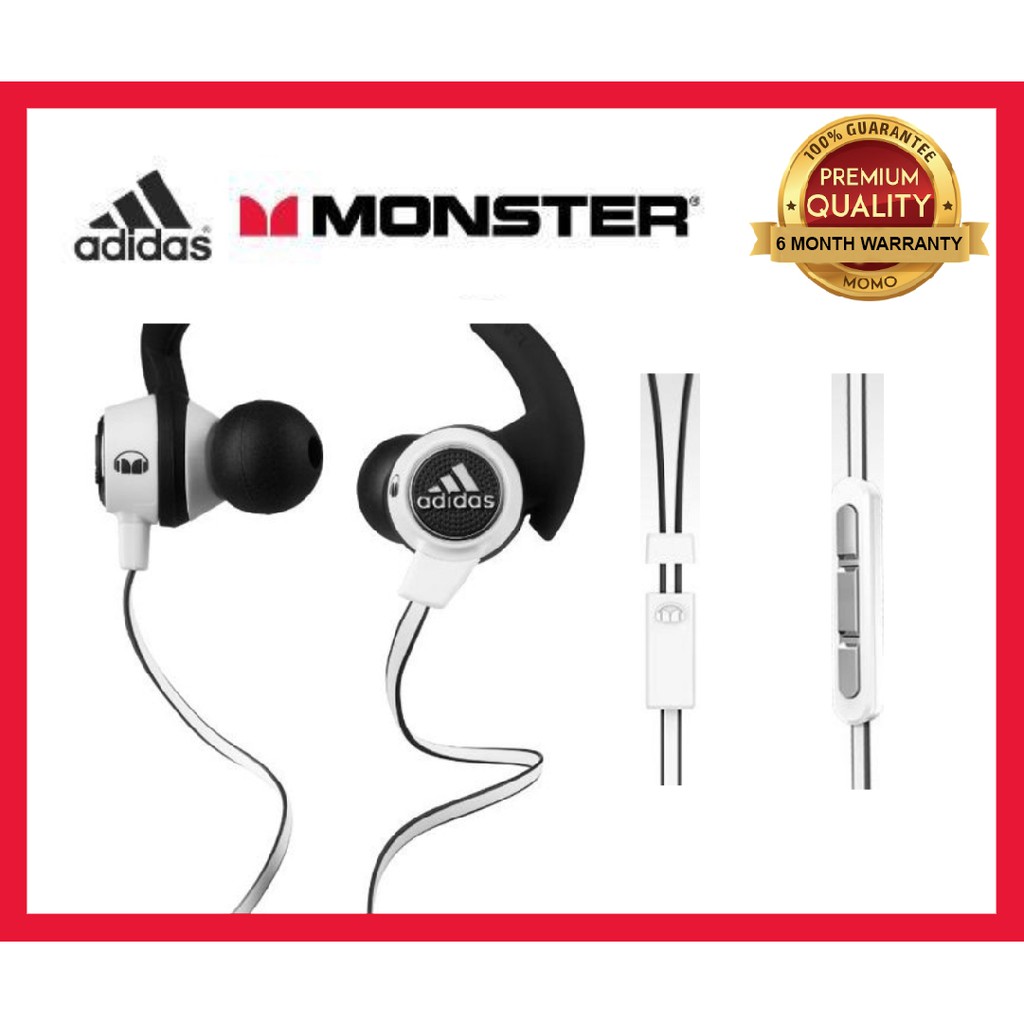 CLEARANCE STOCK) Original Monster x ADIDAS Sport SUPERNOVA IN-EAR Headphones Bluetooth Earphone (6 months Warranty) Shopee Malaysia
