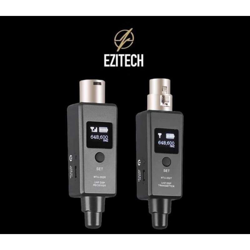 Ezitech Rechargeable Wireless XLR Transmitter & Receiver WA8N Shopee Malaysia