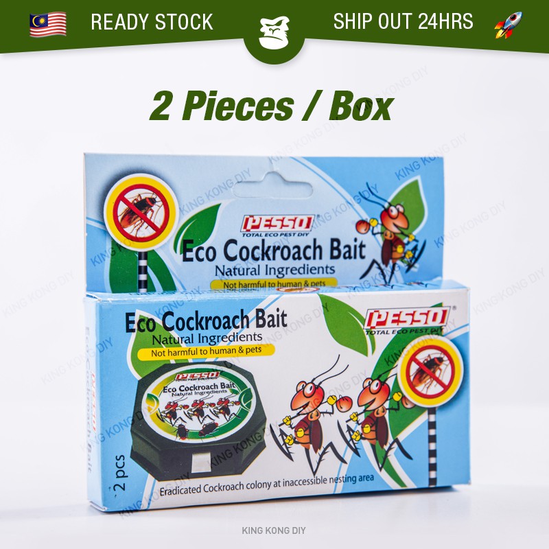 PESSO Eco Cockroach Bait Natural Ingredients Trap Non Toxic Pest ...