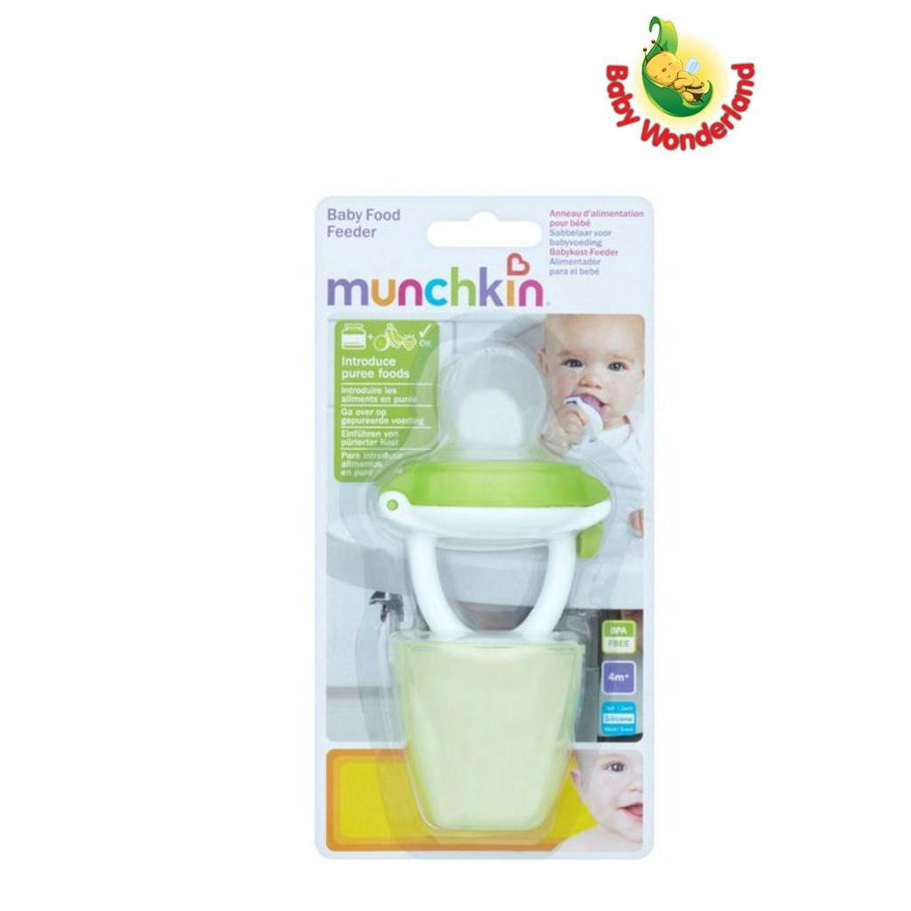 Munchkin Baby Silicone Food Feeder - Green (Green, White)