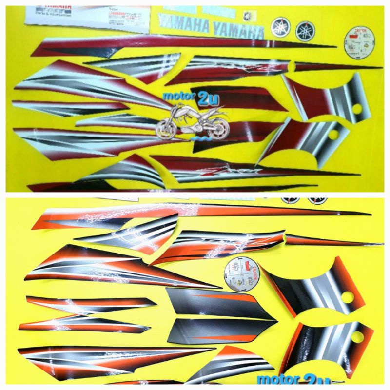 RXZ 5PV CATALYZER Body Sticker Stripe Strip Full Set 100% Original HLY ...