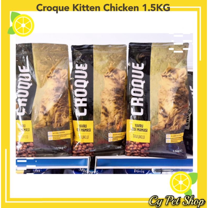 Croque Cat Food Kitten Chicken 1.5kg (Ready Stock)【Imported from Turkey