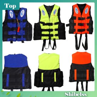 Youth Kids Universal Polyester Life Jacket Swimming Boating Ski Vest  Swimming Children Life Jacket Orange Light Yellow Whistle