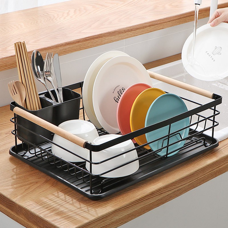 Dish Rack Rak Pinggan gelas Dish Drainer Nordic Style Stainless Steel Scandinavian Kitchen Rack Single Tier Plate Rack Shopee Malaysia