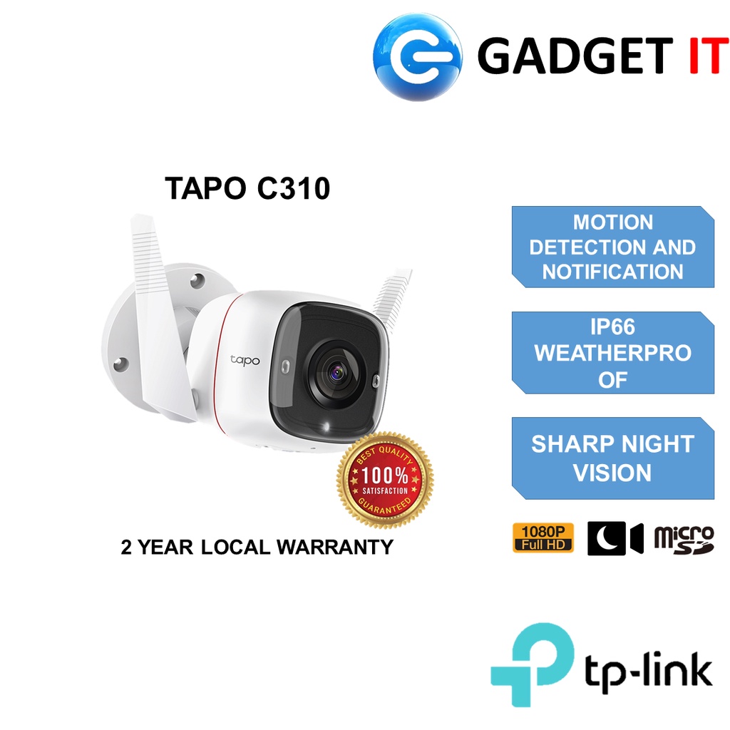 TP-Link Tapo C310 3MP Outdoor Wi-Fi Security Network TAPO C310