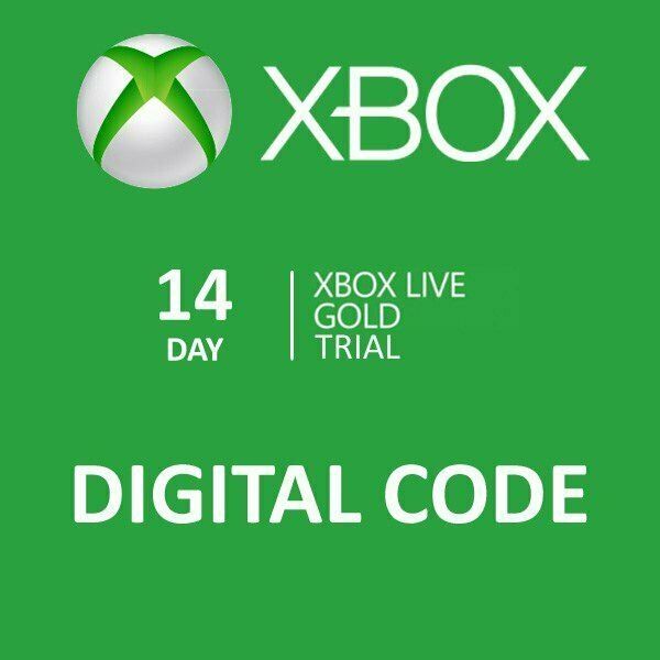 Xbox live gold 14 hot sale day trial digital code