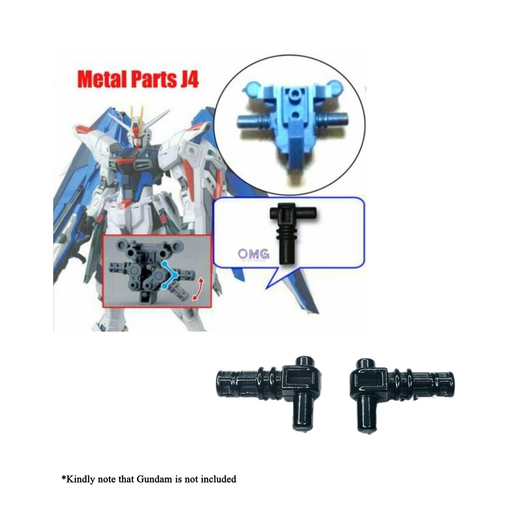 FMingNian 2 Teile/Satz Metallbeingelenkteile J4 für MG Freiheit Ver2.0 / Justiz/Providence 1/100 für Gundam Modell DIY Reparaturteile