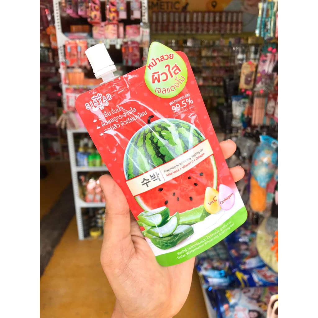 🔥SISTAR watermelon whitening sootting gel 💯 Aloe Vera +vitamin C