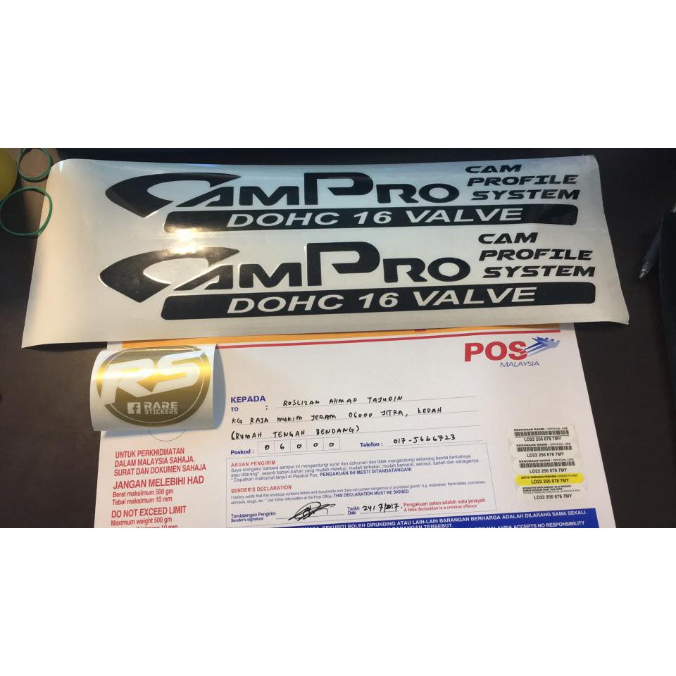 Sticker Pintu CAMPRO PROTON WAJA PREVE EXORA | Shopee Malaysia