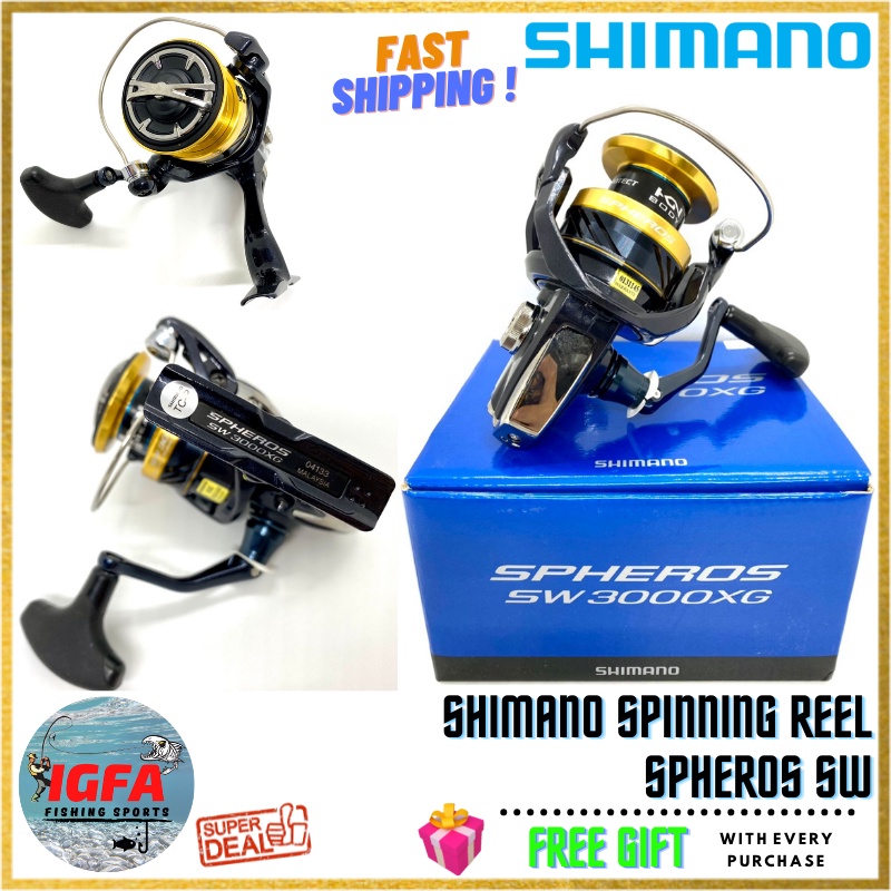 IGFA] SHIMANO SPHEROS SW Spinning Reel Shimano Reel Salt Water Mesin  Pancing Shimano Fishing Reel