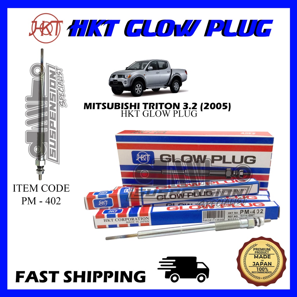 HKT GLOW PLUG MITSUBISHI TRITON 3.2 (2005) (1 PCS) ORIGINAL (PM402