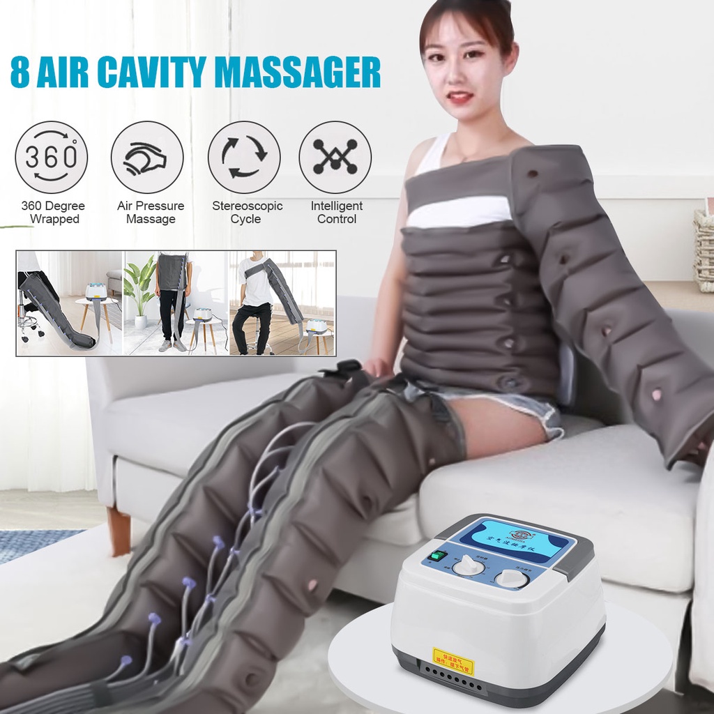 Electric Pressotherapy Air Compression Leg Foot Massager Vibration ...