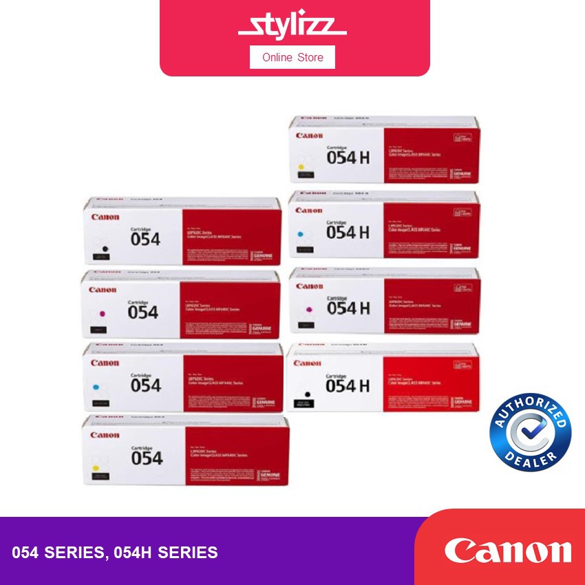 CANON CRG 054H 054 BLACK CYAN MAGENTA YELLOW TONER CARTRIDGE | Shopee ...