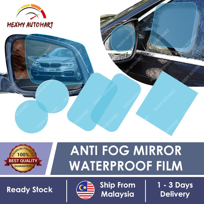 [NEW] 2 pcs Anti Fog Rainproof Rearview Mirror Waterproof Film Car Van