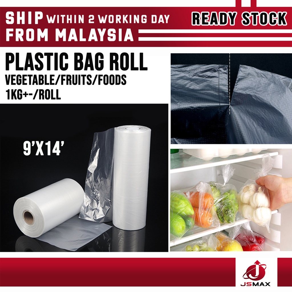 Plastic Bag Roll/Food Packaging/Supermarket/Fruit/Vegetable/Storage ...