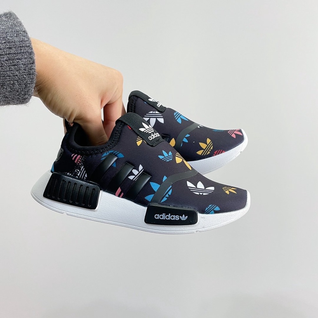Ready Stock adiass NMD slip on mesh for boy's and girl's running shoes  child lazy shoe | Shopee Malaysia
