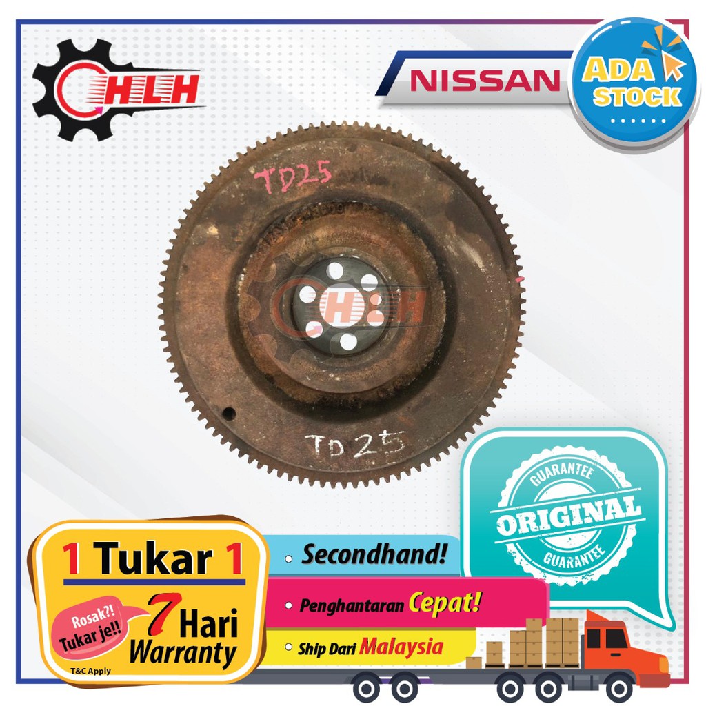 NISSAN CABSTAR ERVAN TD25 TD27 FLYWHEEL 103T (SECOND ORIGINAL