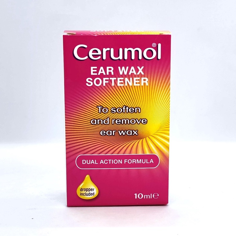 Cerumol Ear Wax Softener/ Soluwax Ear Drops 10ml (together with dropper