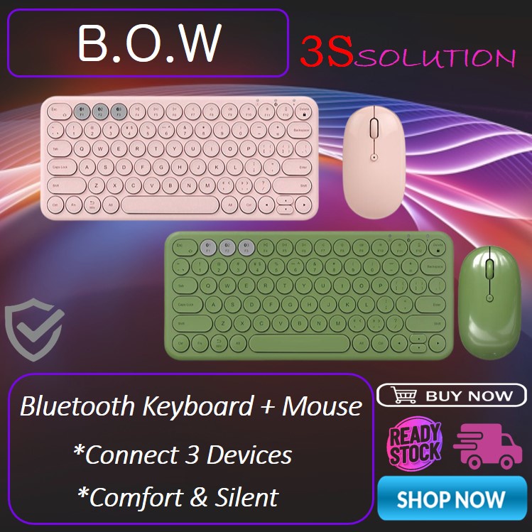 ORIGINAL BOW (RECHARGEABLE) Bluetooth Keyboard Android IOS Windows ...