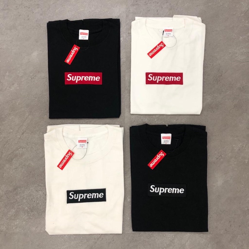 Supreme stitched box logo tee clearance