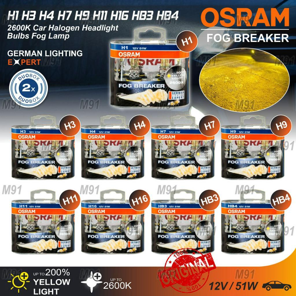 OSRAM H7 Halogen Headlight Car Light 5300K Original Genuine
