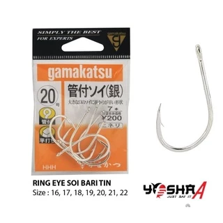 PRO Z SOI WITH RING SILVER TIN BOX FISHING HOOK