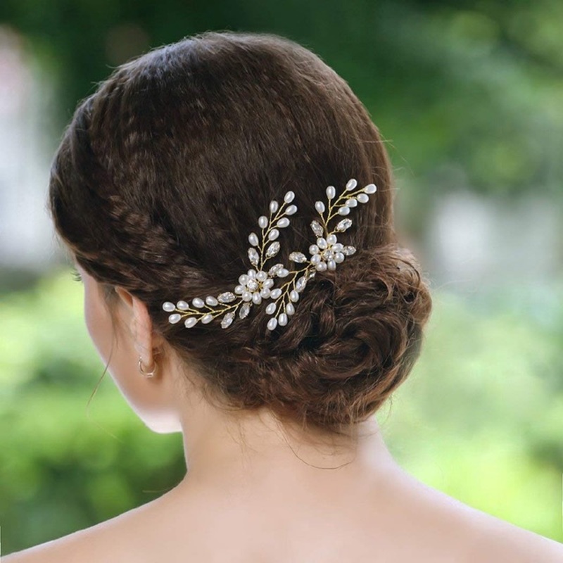 Malaysia Ready Stock ♚Deartiara♚ Pearl Flower Hair Pins Bridal Hair