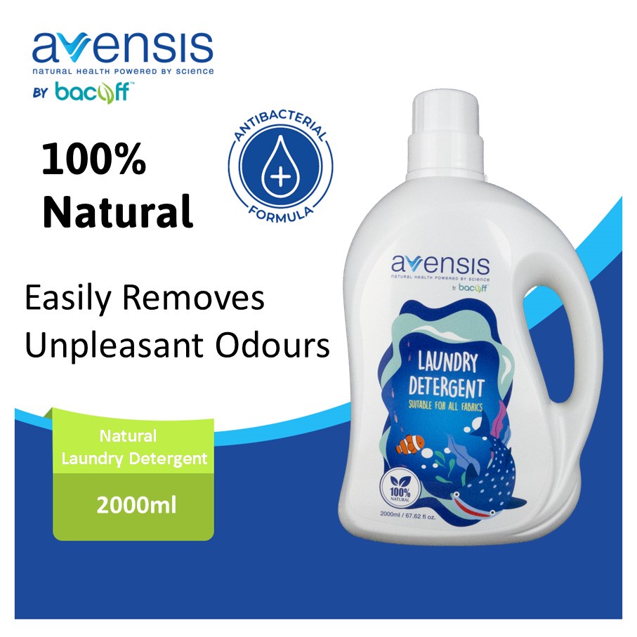 Bacoff Avensis Natural Antibacterial Laundry Detergent (2L) Shopee