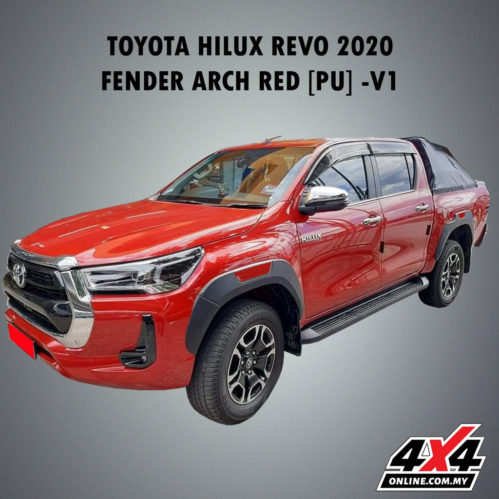 HILUX REVO 2020 / ROGUE FENDER ARCH RED PU V1 MATT BLACK | Shopee Malaysia