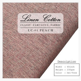 Plain color cotton linen fabric/kain diy cotton linen cloth