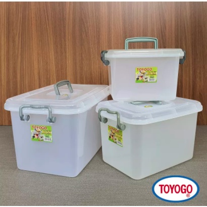 TOYOGO 9903/ 9904 / 9905 1X SET(3PCS) Storage Box with Lid (6L/12L/20L ...