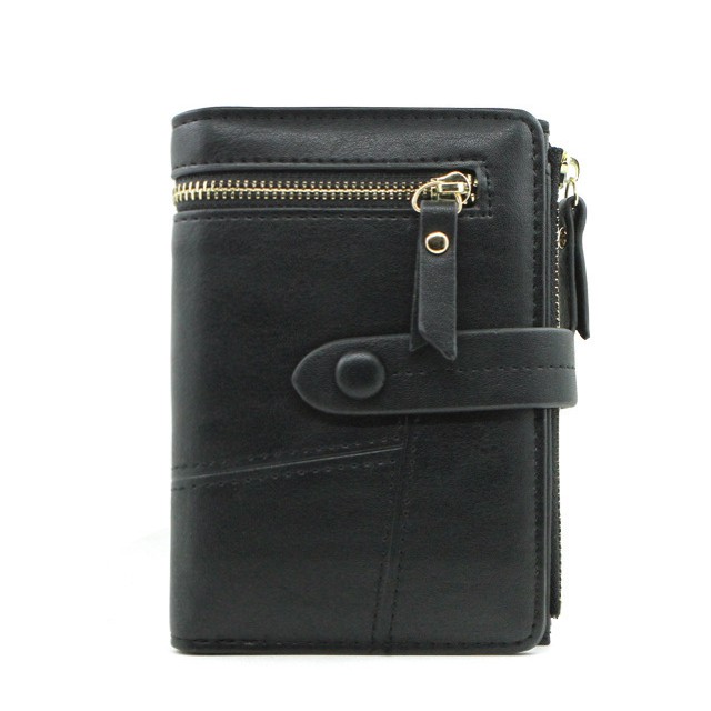 LABER LEE Women’s Short Wallet Multi-function Buckle Purse PU Leather ...