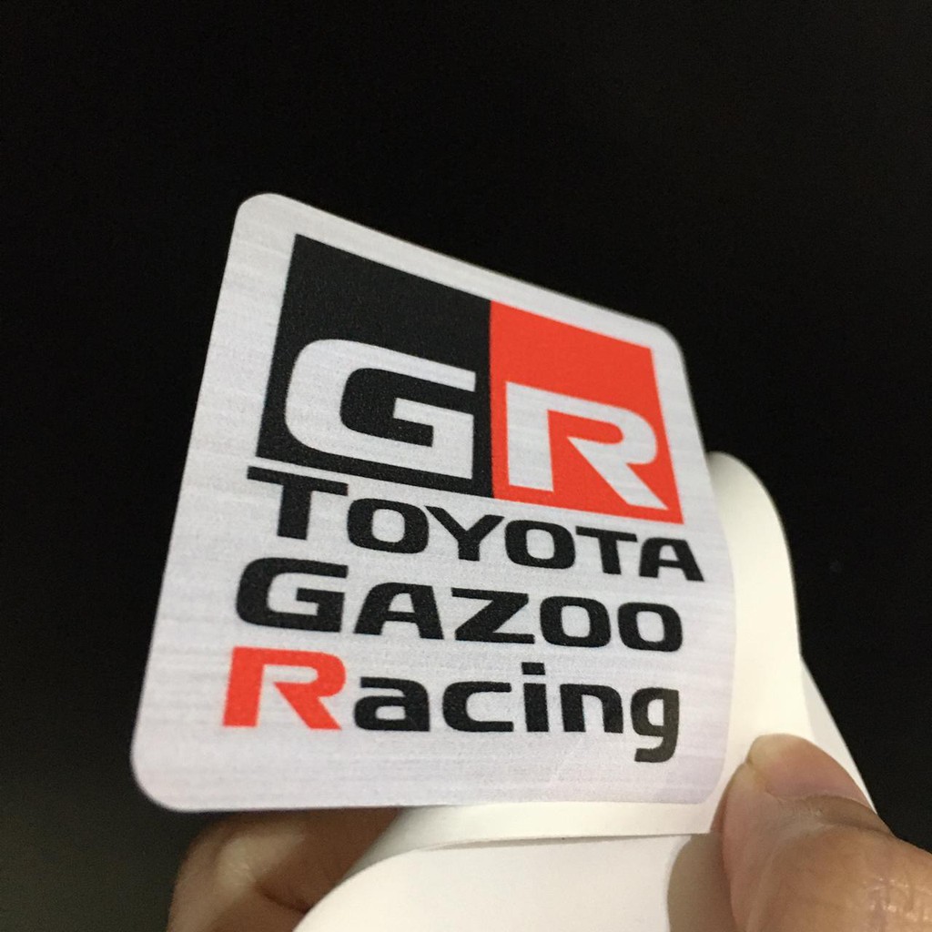 Car Sticker TOYOTA GAZOO RACING ALU Shopee Malaysia