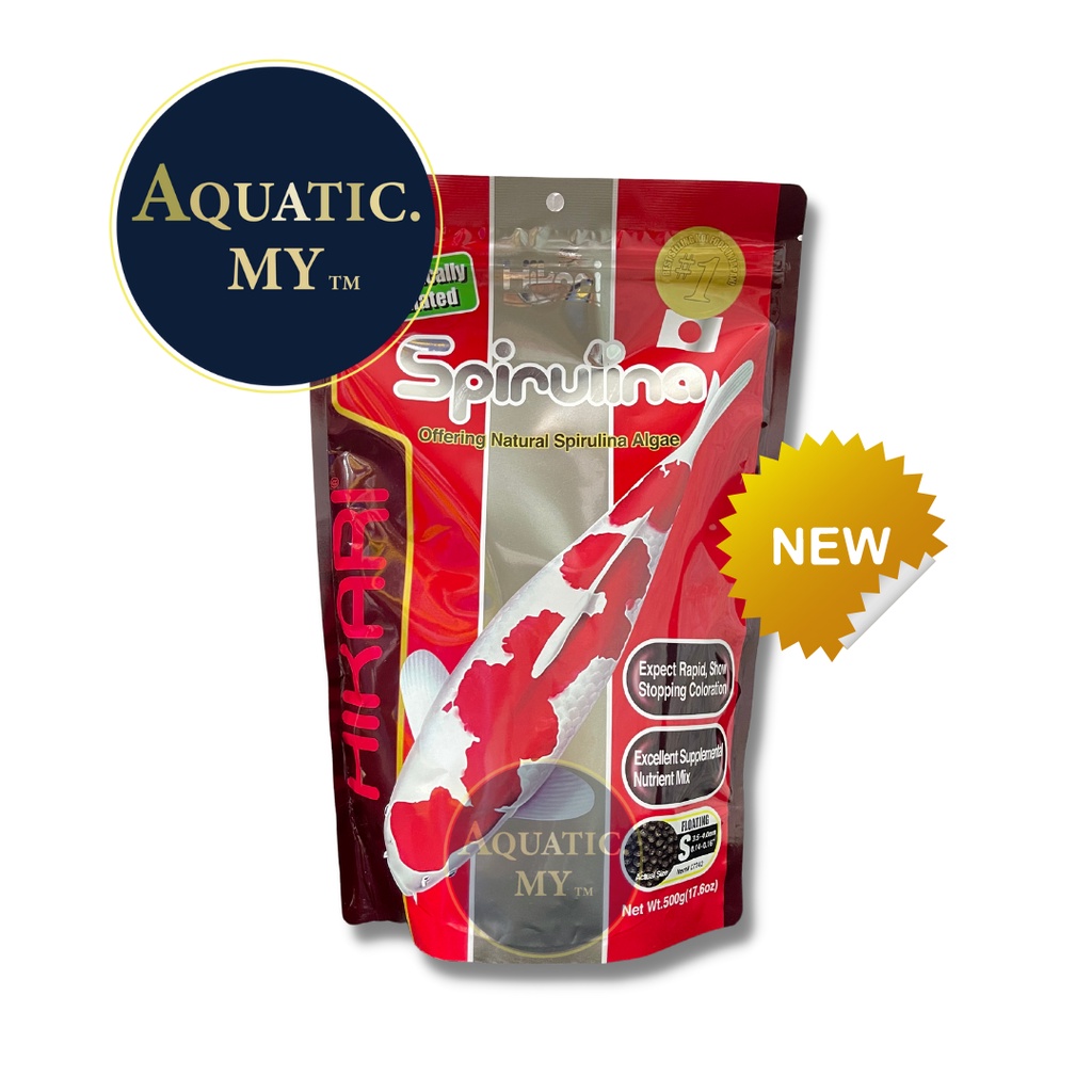 Hikari Spirulina Premium Floating Small Pellets For Koi Fish 500g (Exp