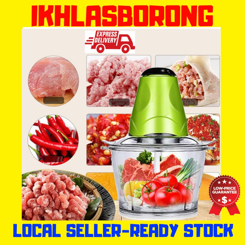(2 Liter) Meat Grinder electric cooking machine Multipurpose blender ...